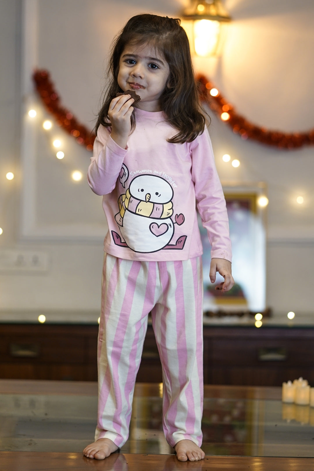 Hearty Snowman Pajama Set