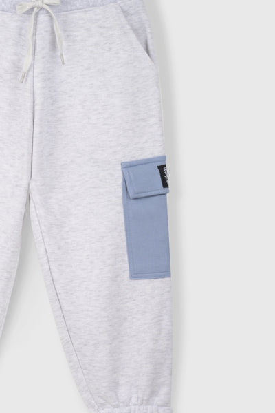 Colour Blocked Melange Joggers