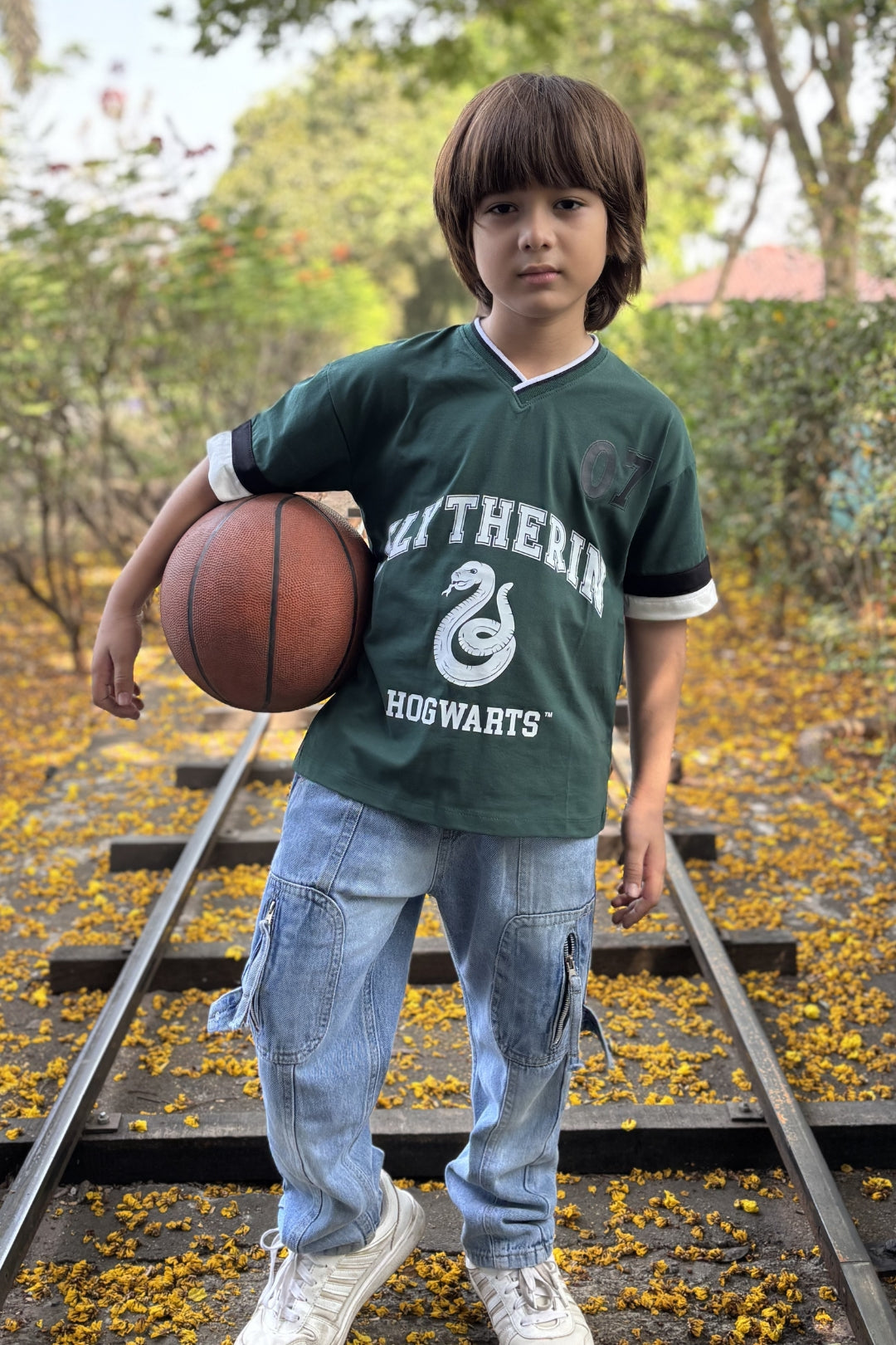 harry potter slytherin graphic t-shirt for boys