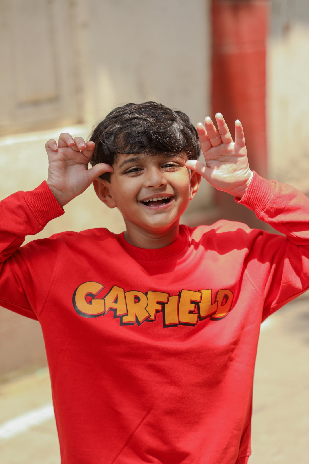 garfield hoodie and jogger set for boys
