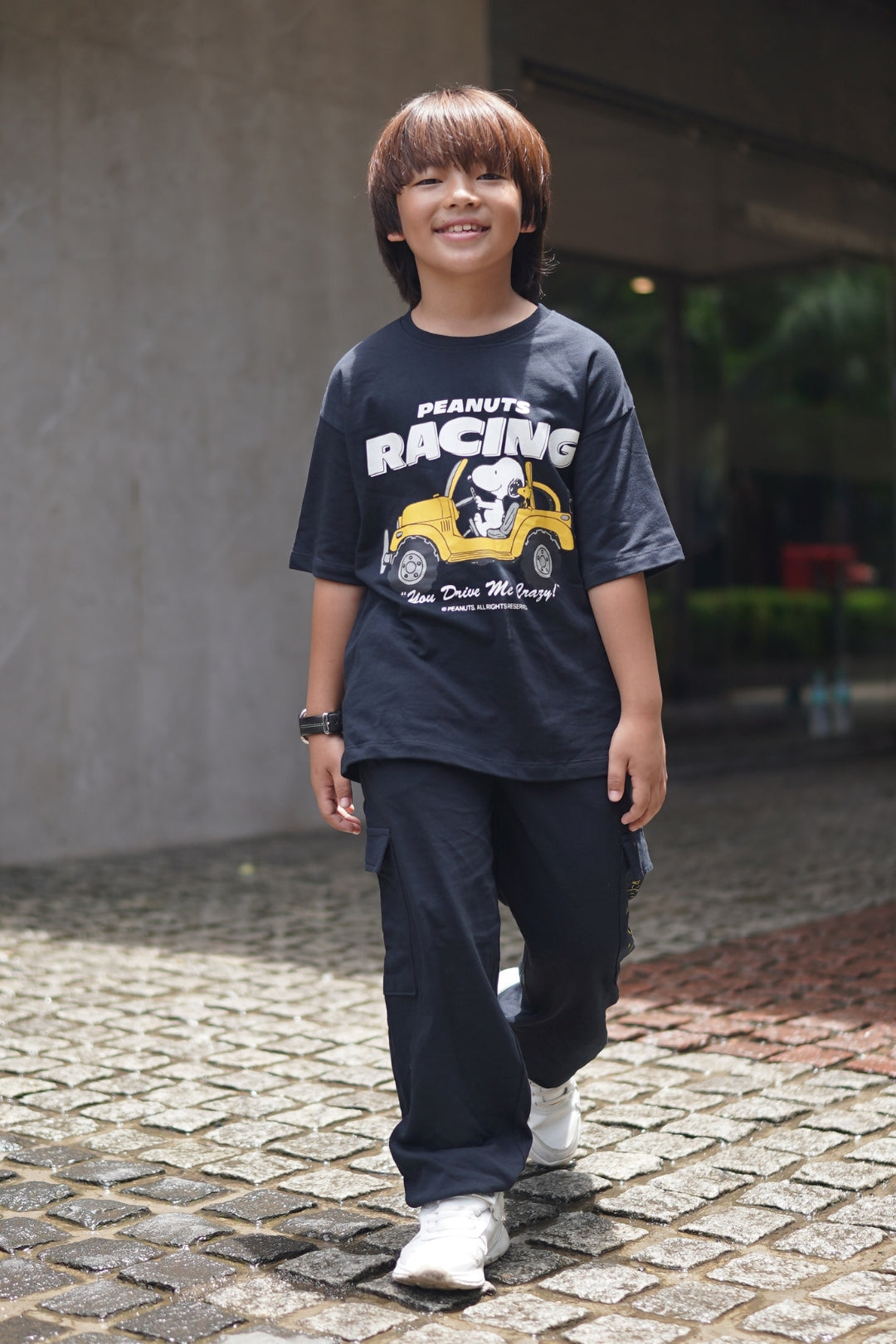 snoopy jogger and t-shirt set for boys