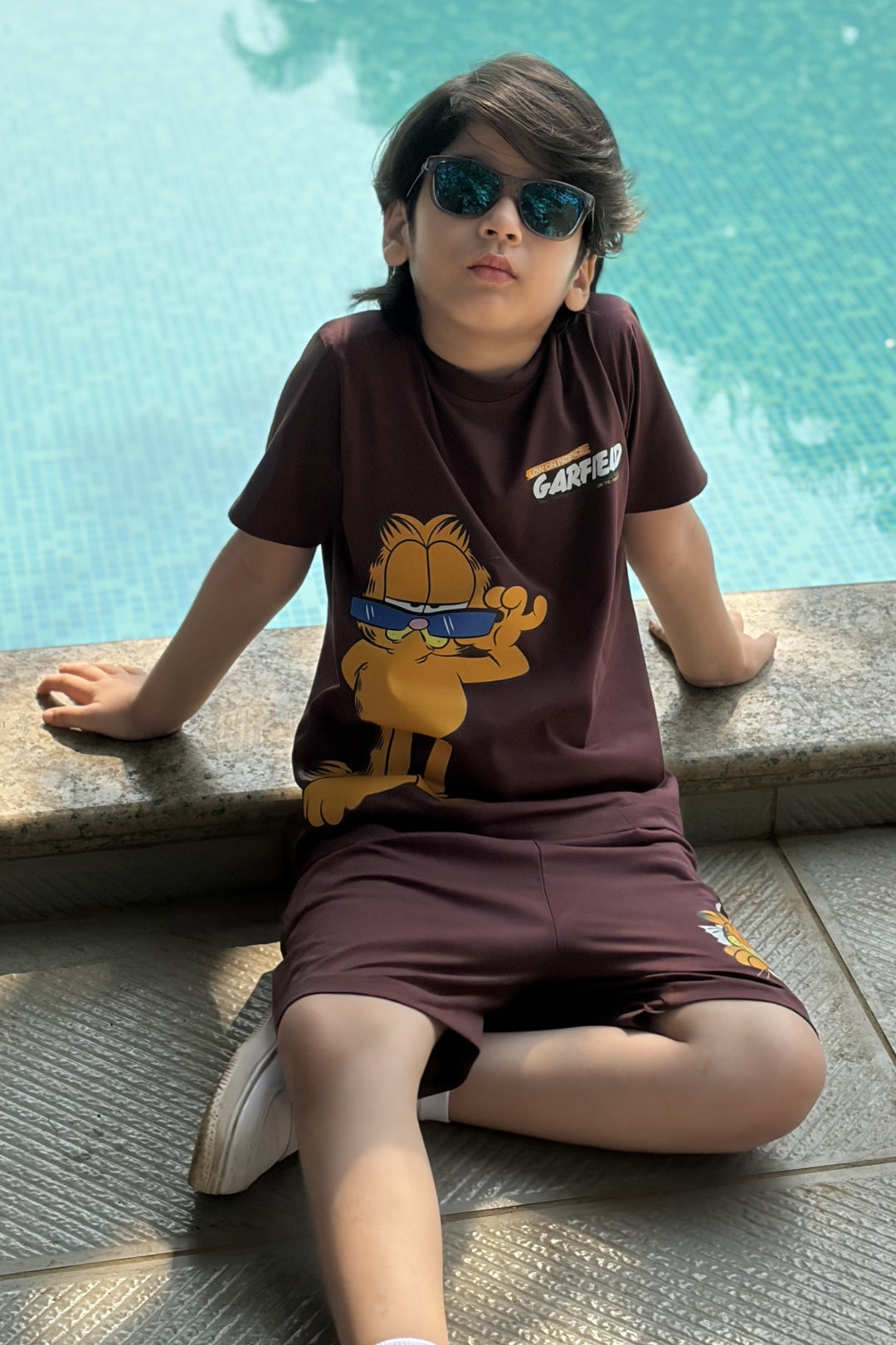 Garfield Gangsta Cat Shorts Set