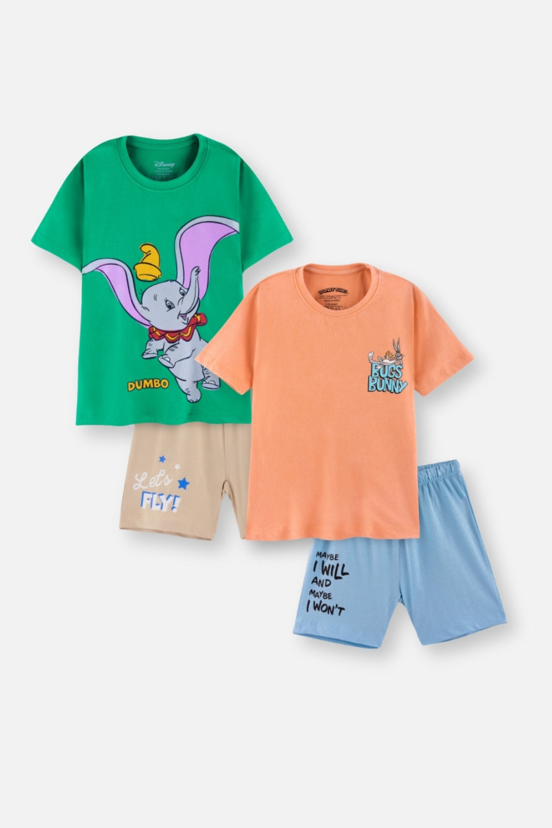 Dumbo and Bugs Bunny Shorts Set Pack of 2 – Nap Chief