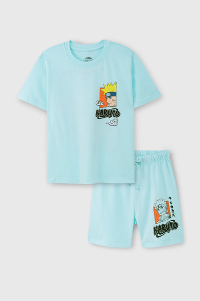 Naruto Classic Blue Short Set
