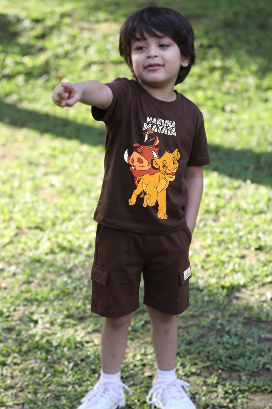 Roar With Hakuna Matata Cargo Shorts Set
