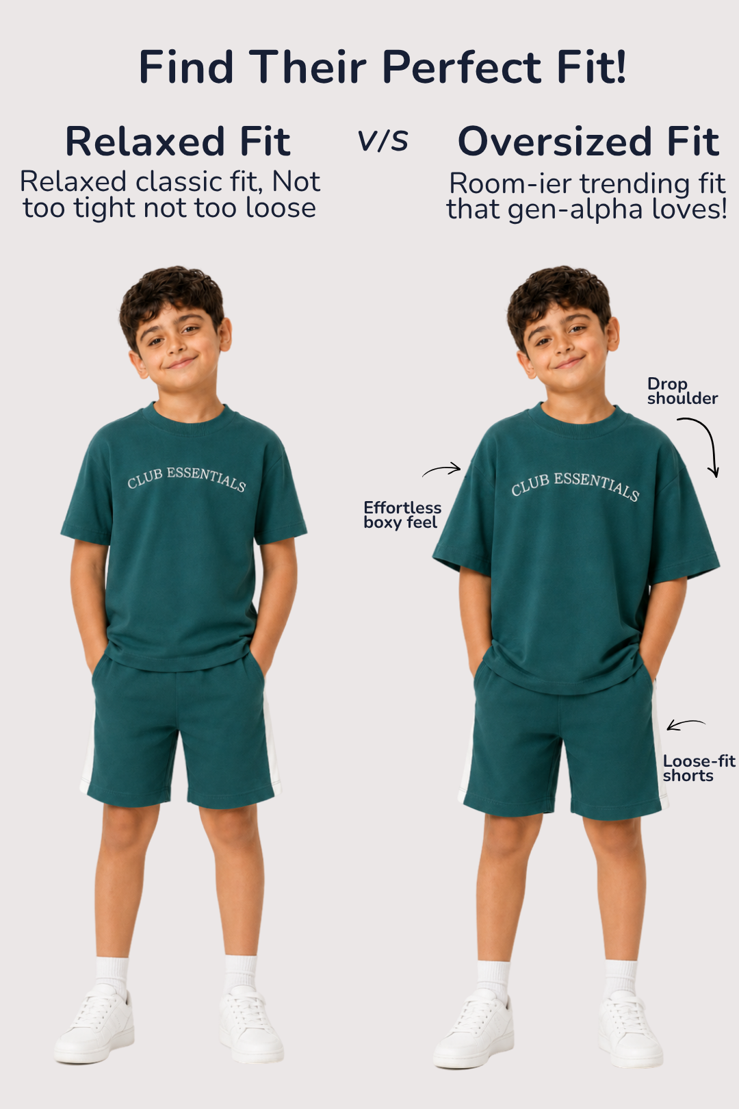 Chill Club Essentials Deep Sea Shorts Set