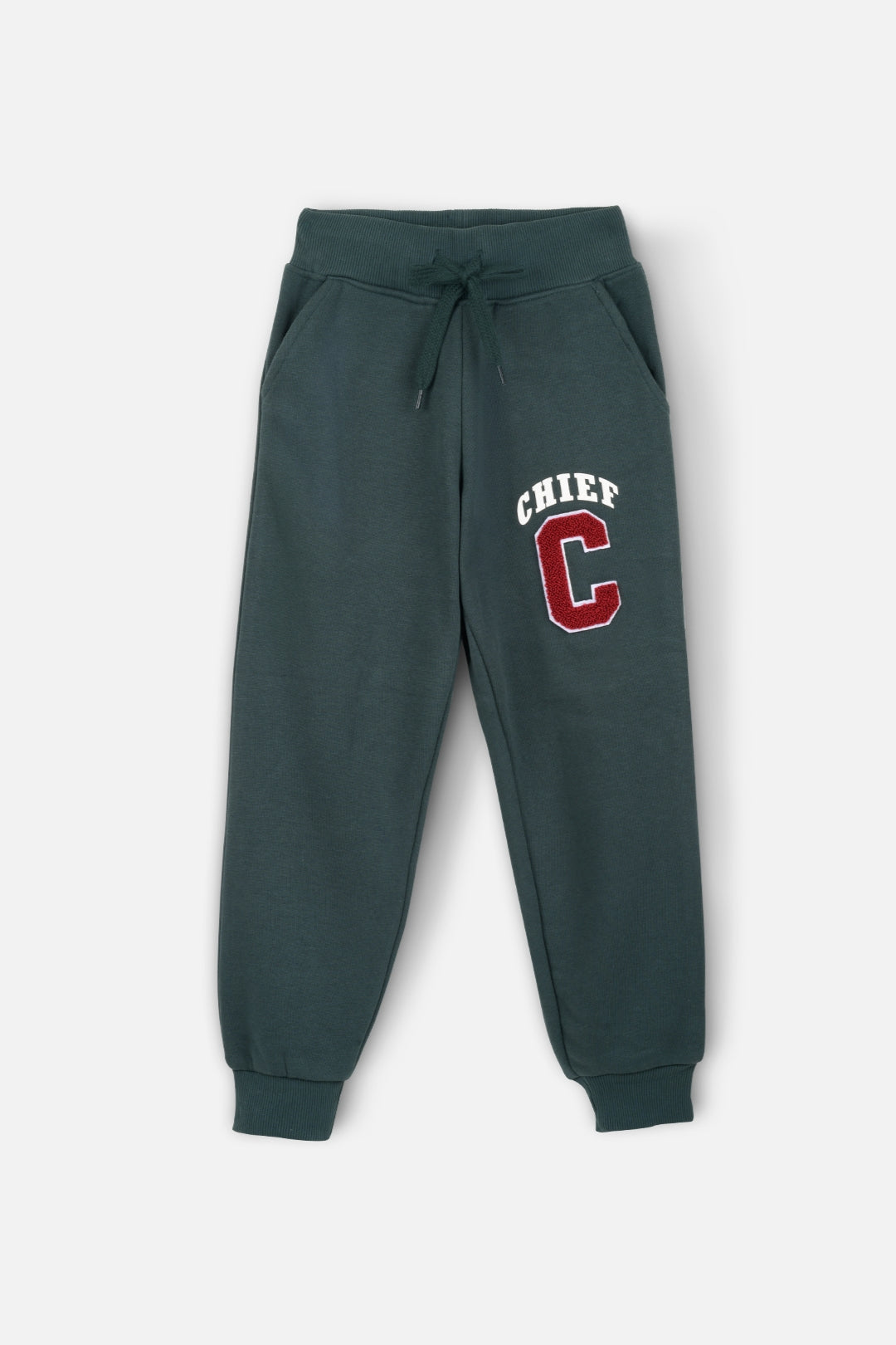 Chief Green Plush Joggers