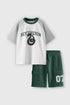 House Of Slytherin Cargo Shorts Set