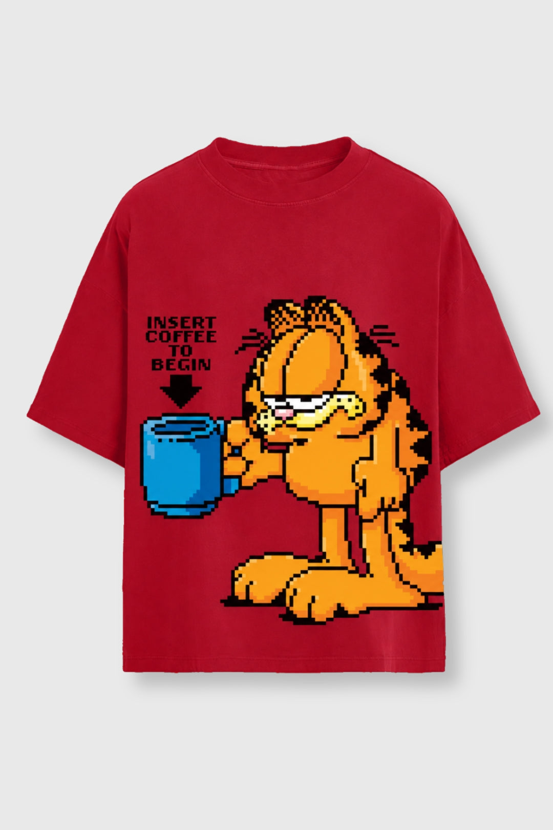 Garfield Insert Coffee To Begin T-Shirt