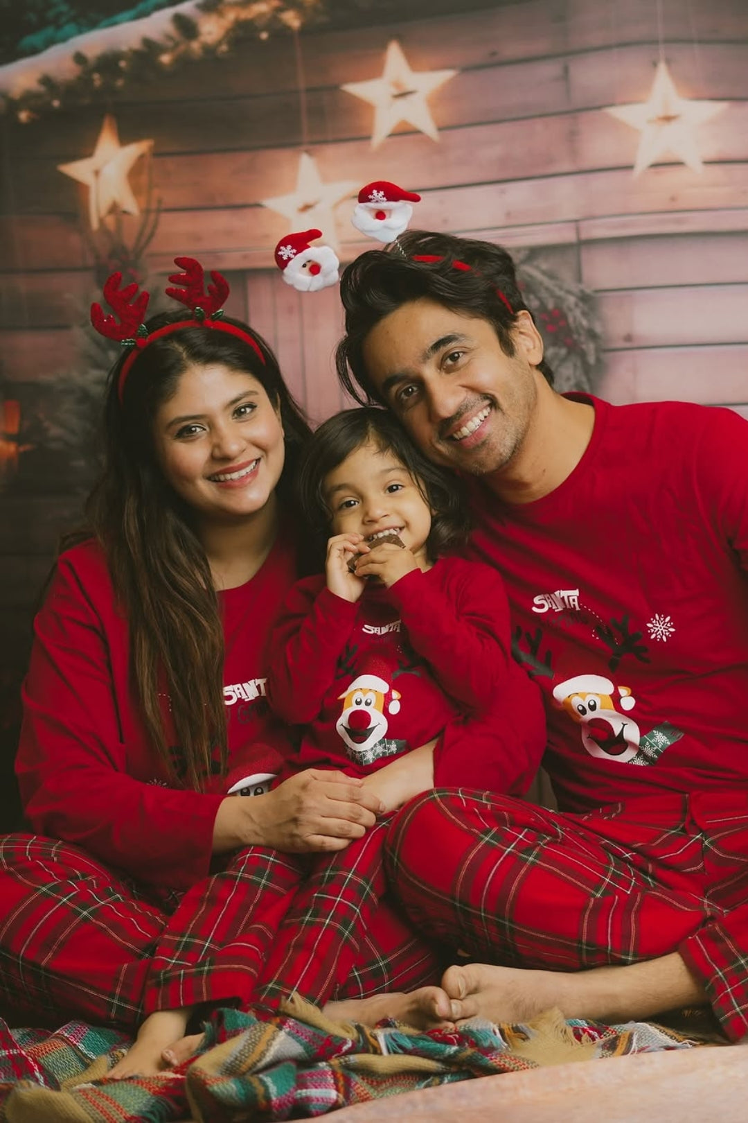 Red Nose Reindeer Pajama Set for Family