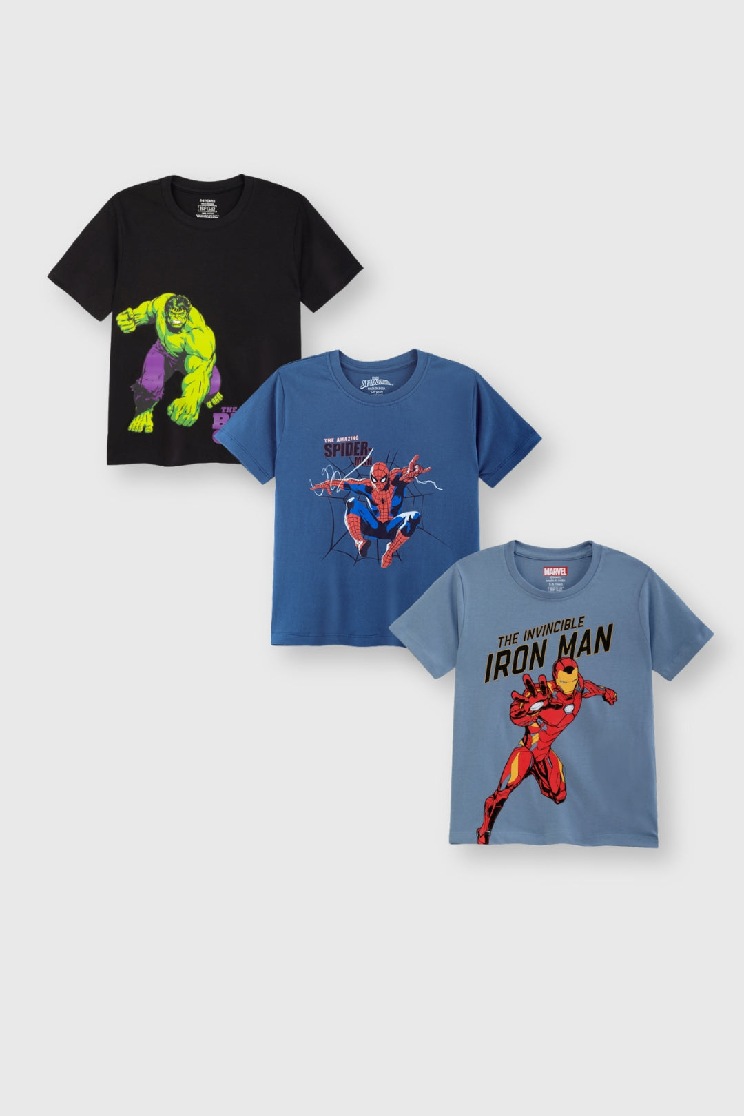 Marvel Super Hero's T-Shirt Pack of 3