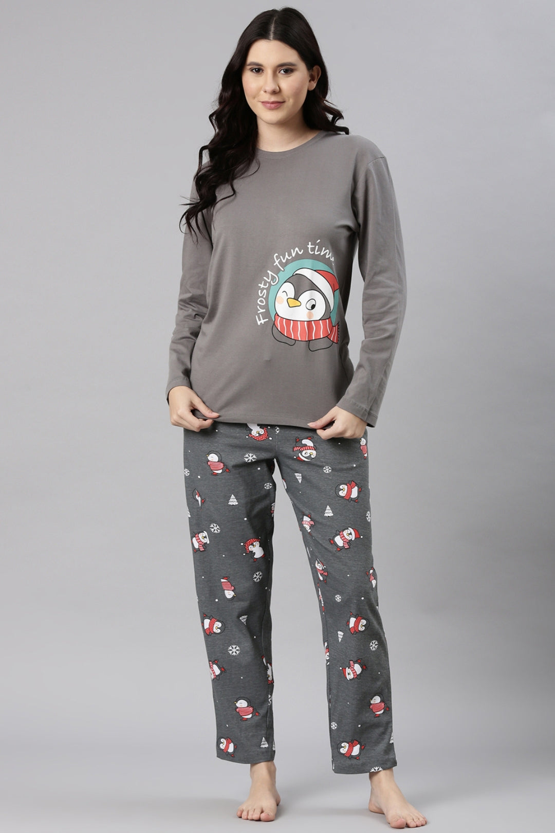 Cozy Penguin Pajama Set for Family