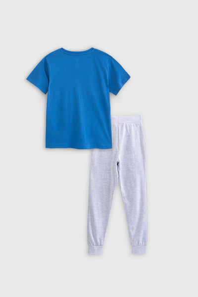 Marvel Blue Tee and Jogger Set