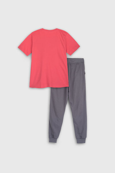 Marvel Red Tee and Jogger Set