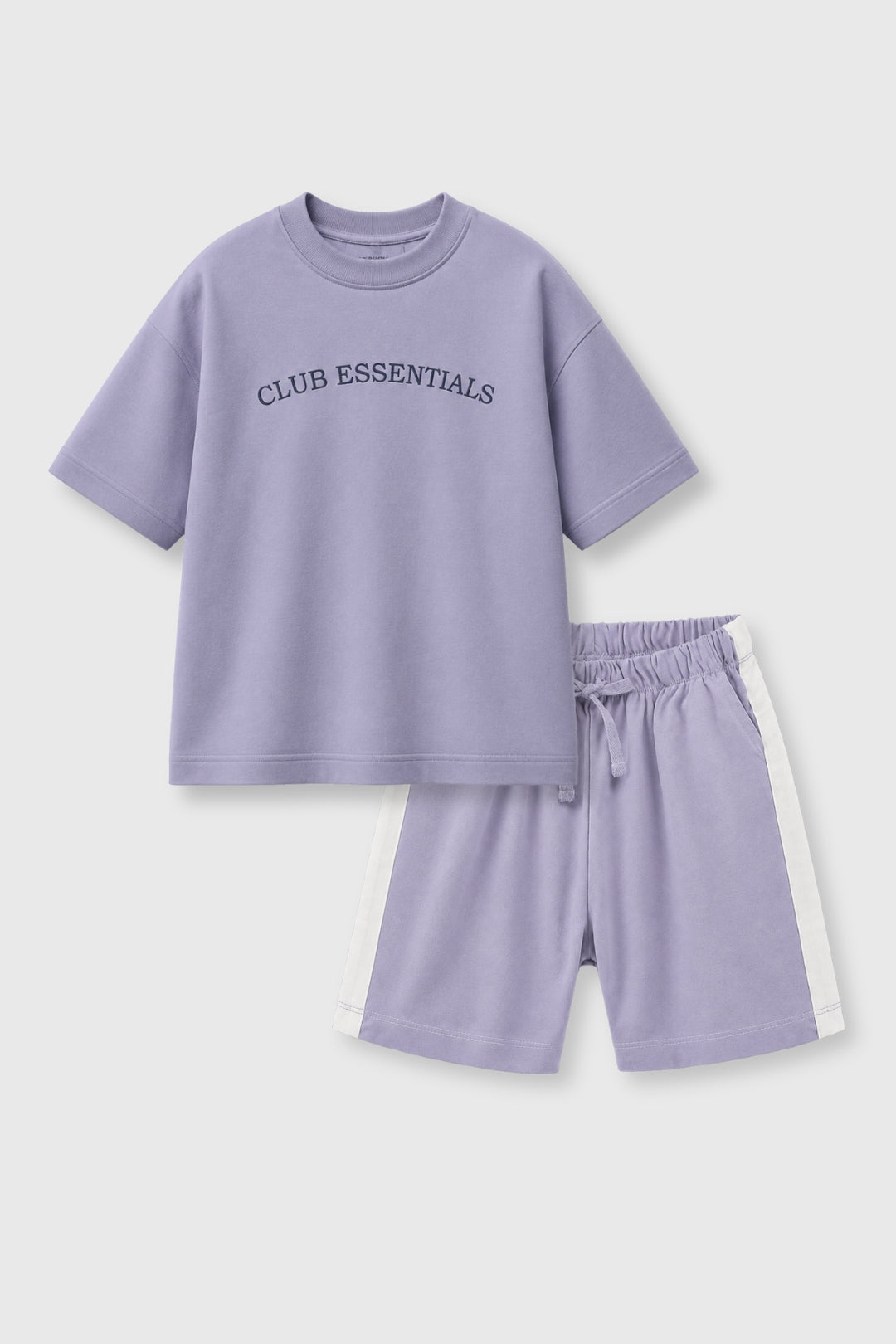 Chill Club Essentials Chill Lilac Shorts Set