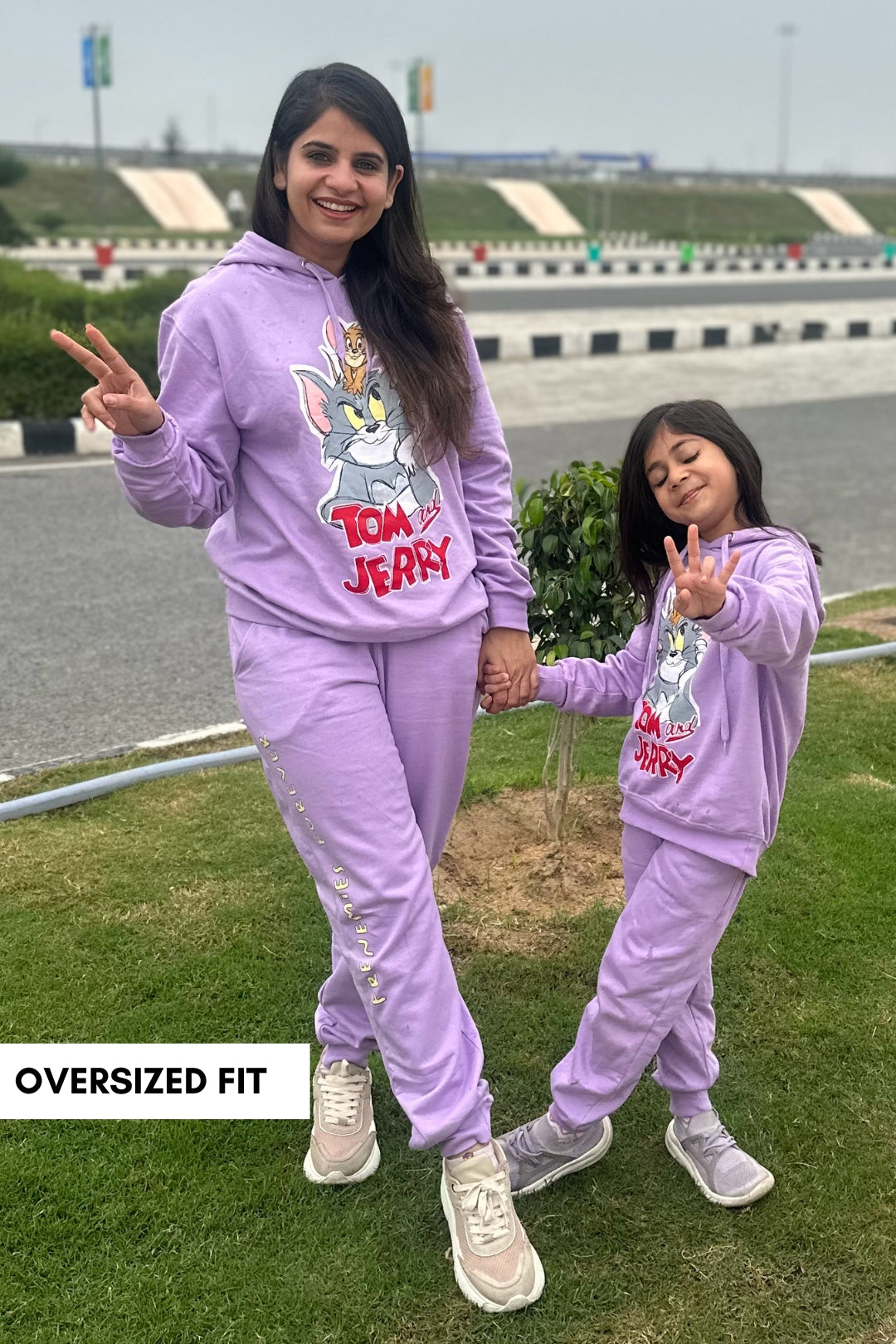 Tom & Jerry Frenemies Lilac Co-ord set for Family