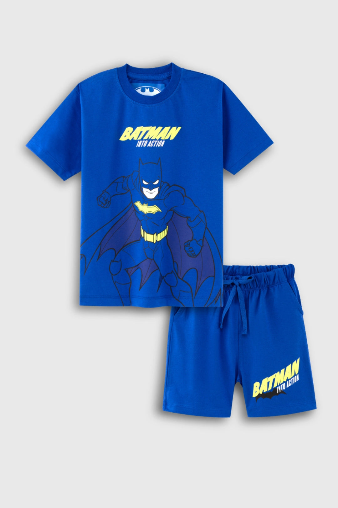 Dazzling Blue Batman Shorts Set