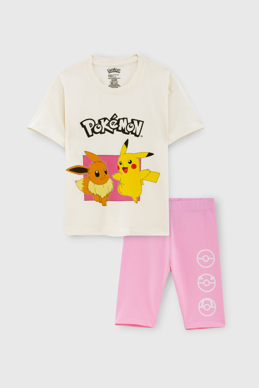 Pikachu Eevee Shorts Set