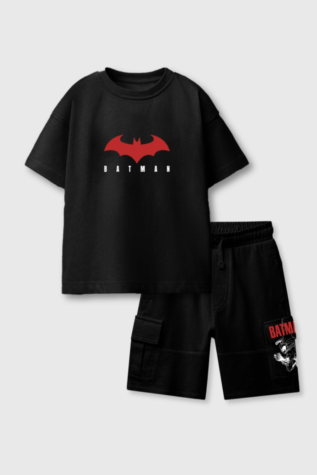 Batman Core Cargo Shorts Set