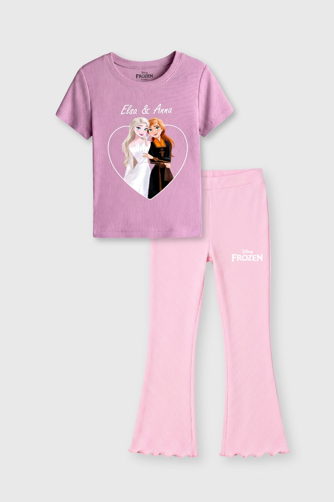 Elsa And Anna Ribbed Set