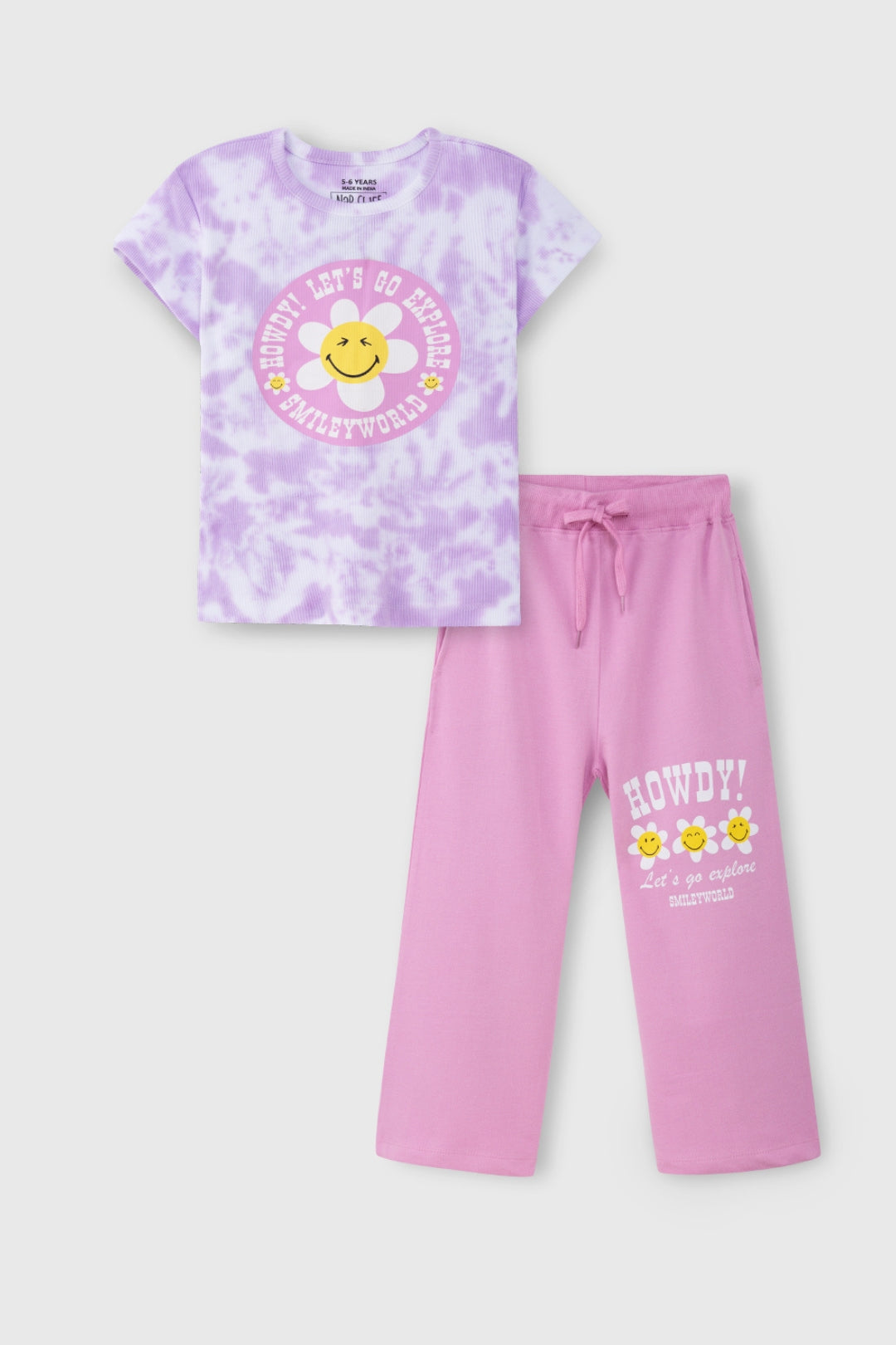 SMILEYWORLD ® Howdy Girls Sunflower Co-Ord Set