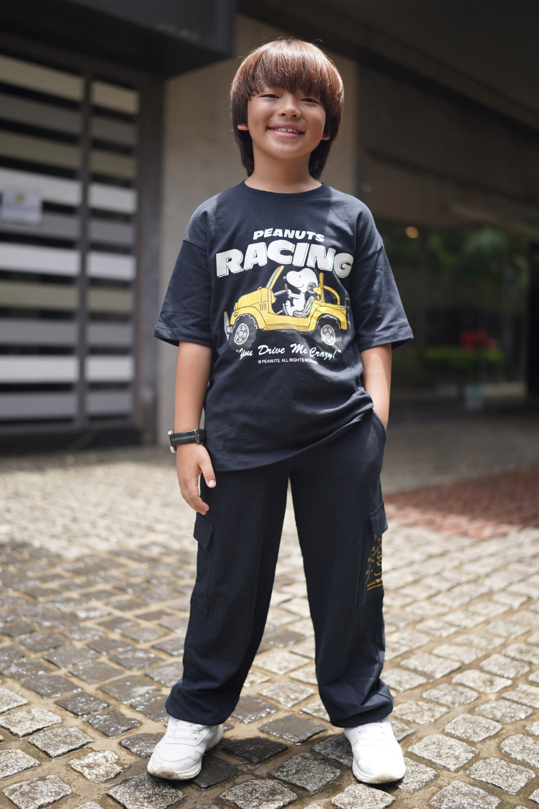 snoopy jogger and t-shirt set for boys