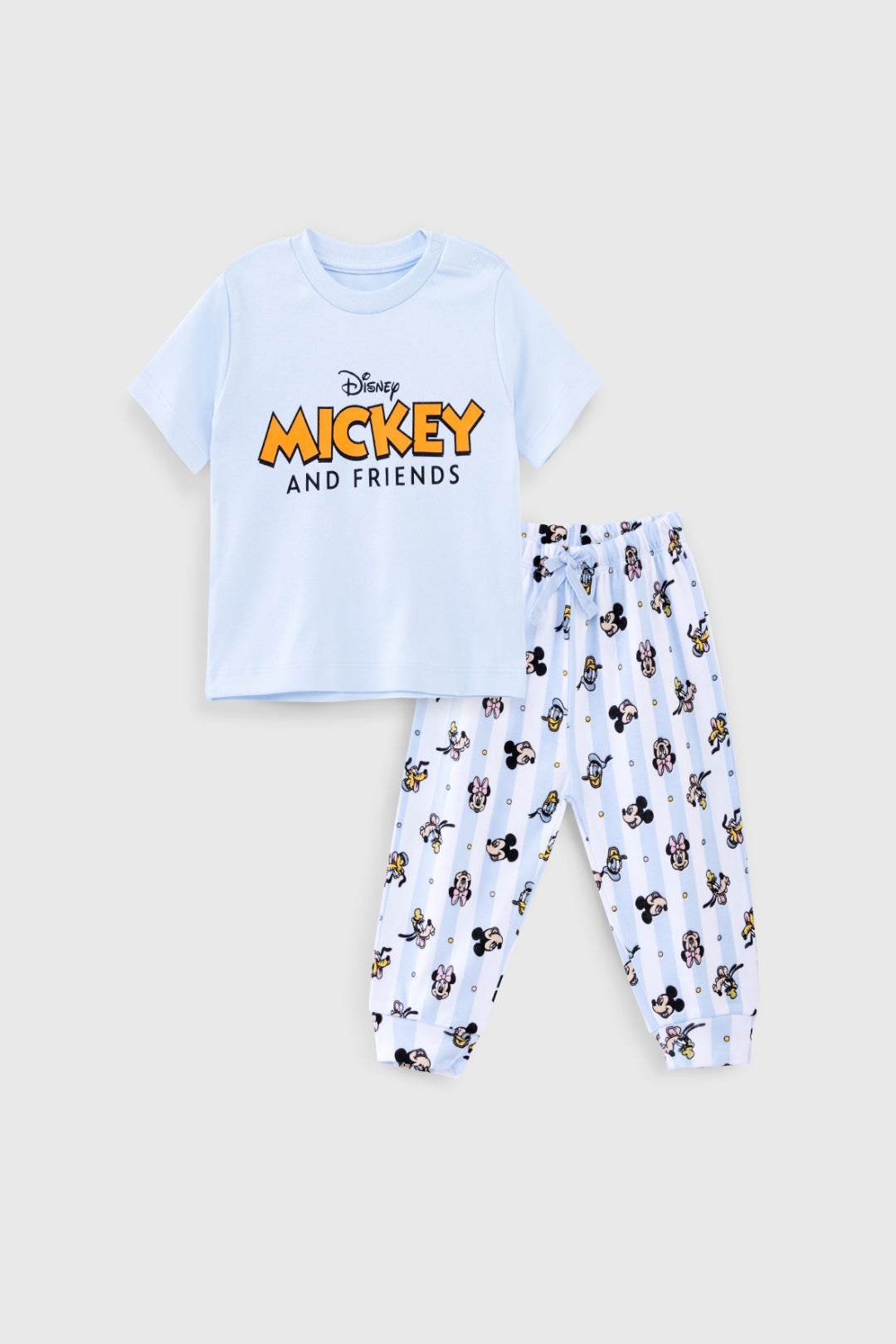 Mickey classic stripped Pajama Set for Infant