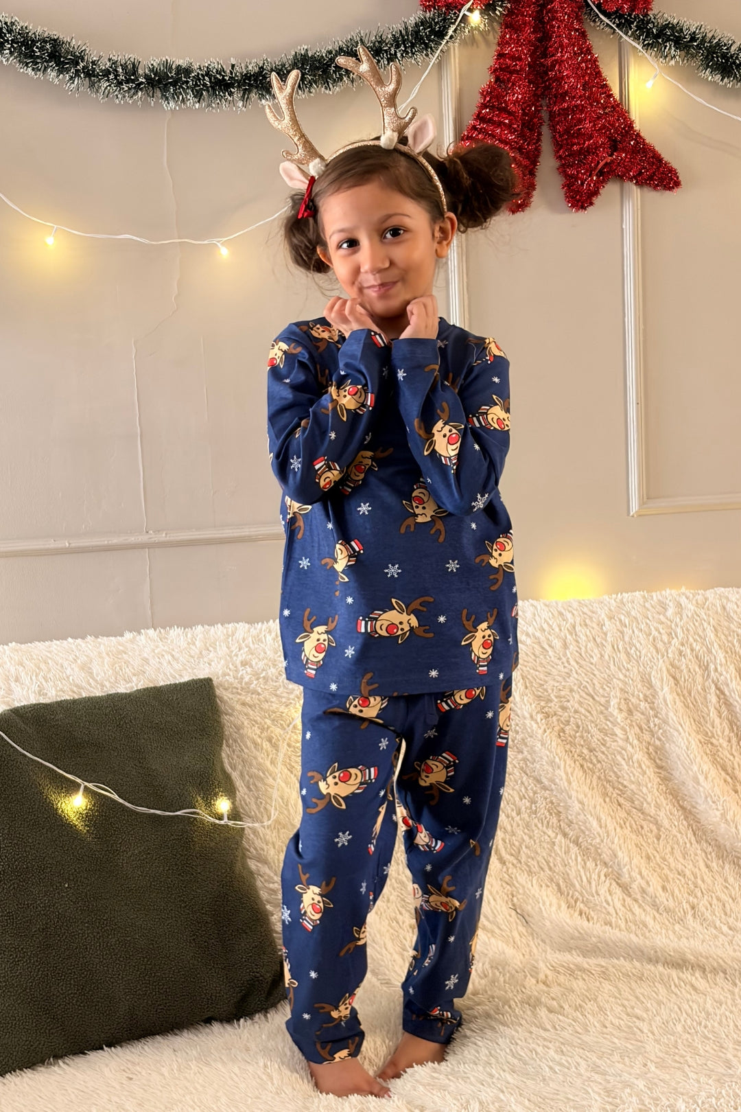 Reindeer Holiday Pajama Set