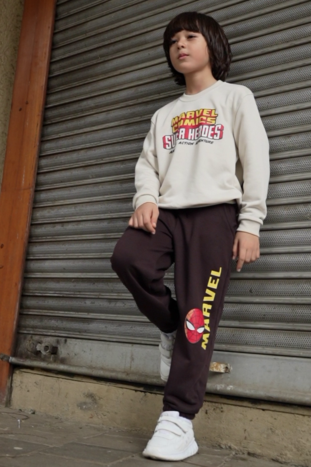 marvel warm co-ord set for boys