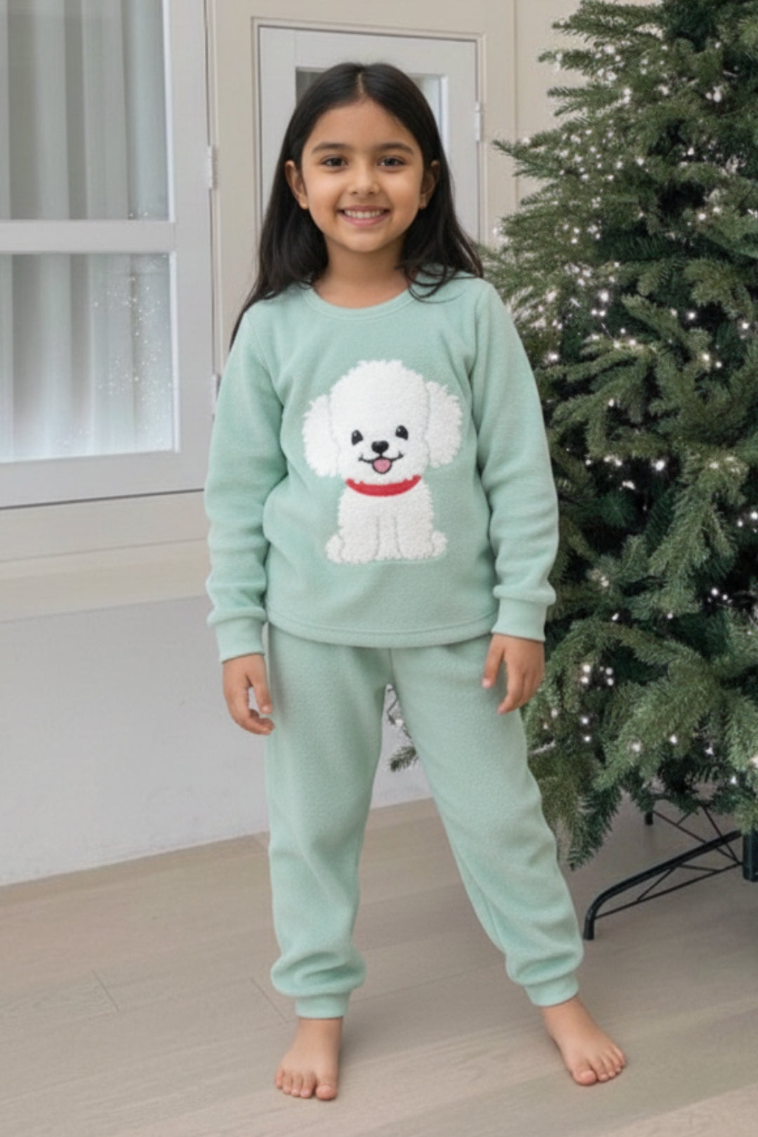 Fluffy Dog Pajama Set