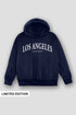 Los Angeles Navy Velvet Hoodie