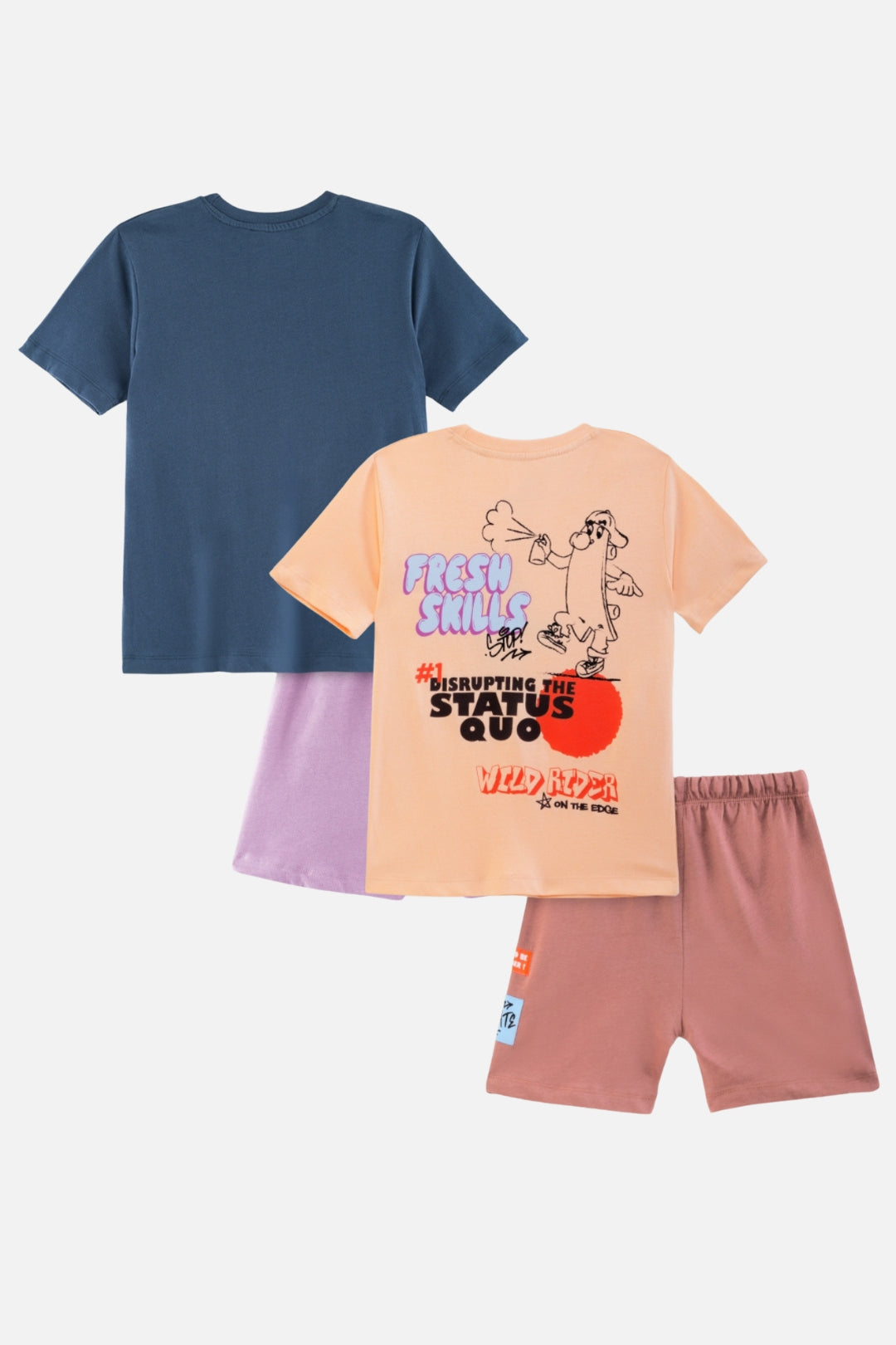 Urban Skater and Wild Rider Shorts Set Pack of 2