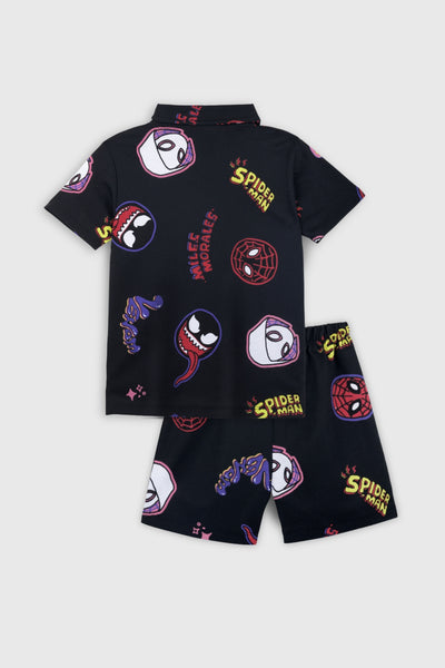 Spider-Man Polo Shorts Set