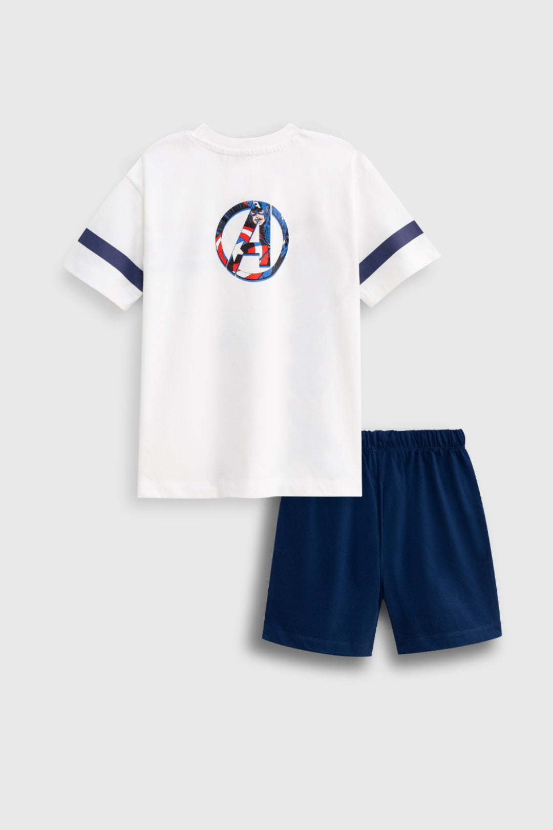 captain america shorts and t-shirt set for boys