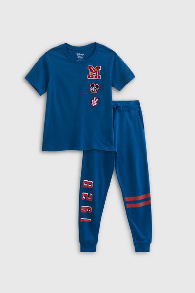 Vintage Mickey Blue Co-Ord Set for Family