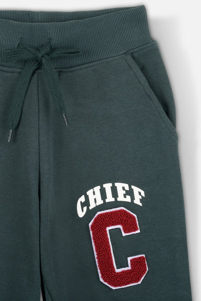 Chief Green Plush Joggers