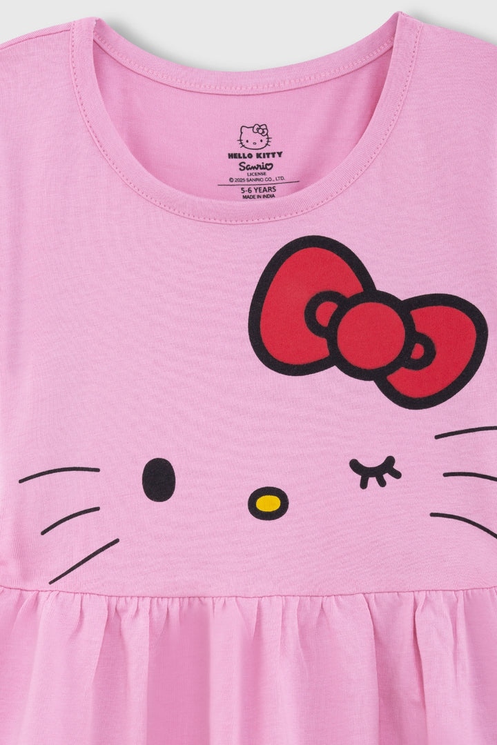 Hello Kitty Pink Dress | Summer Dresses for Girls