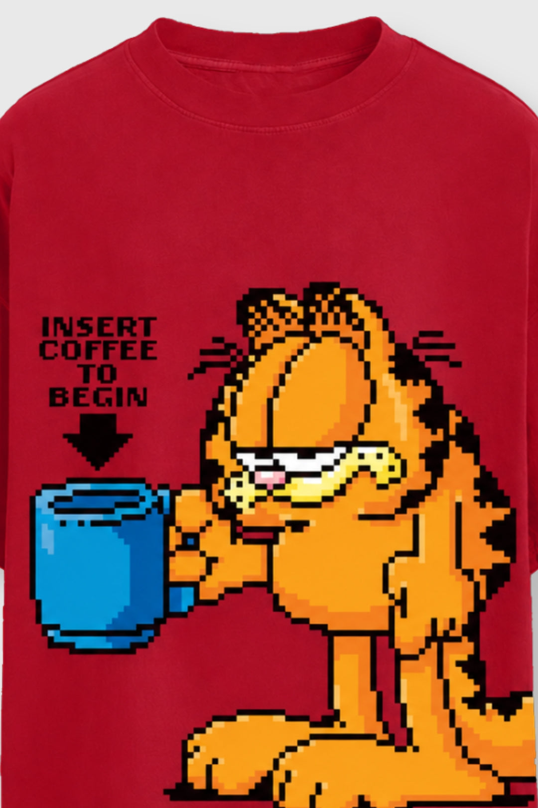 Garfield Insert Coffee To Begin T-Shirt