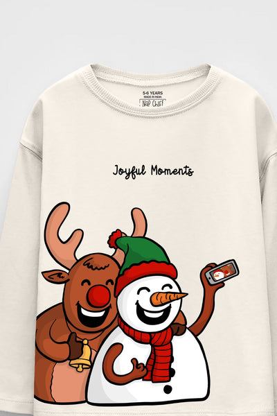 Selfie Snowman Flannel Pajama Set