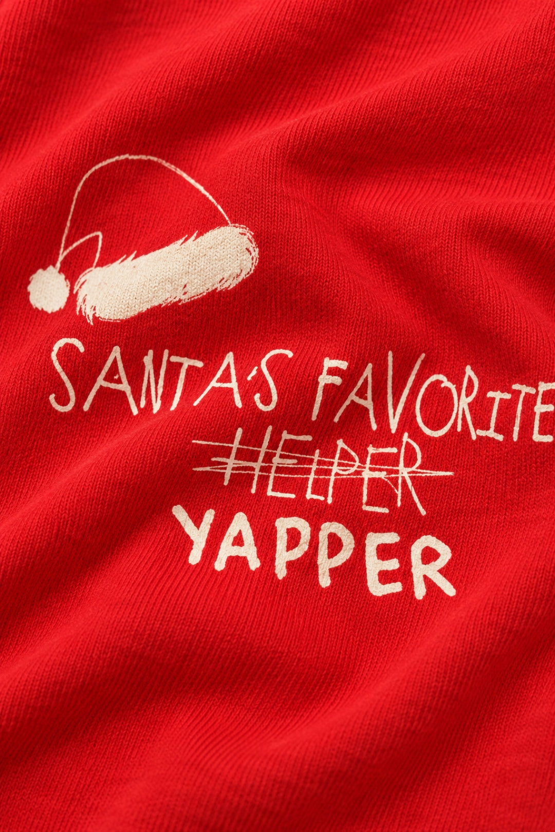 Santa's Favorite Yapper Striped Pajama Set For Family