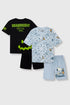 Smileyworld and Peanuts Shorts Set Pack Of 2