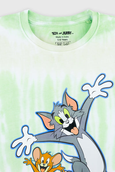 Tom and Jerry Iconic Tie & Dye Shorts Set