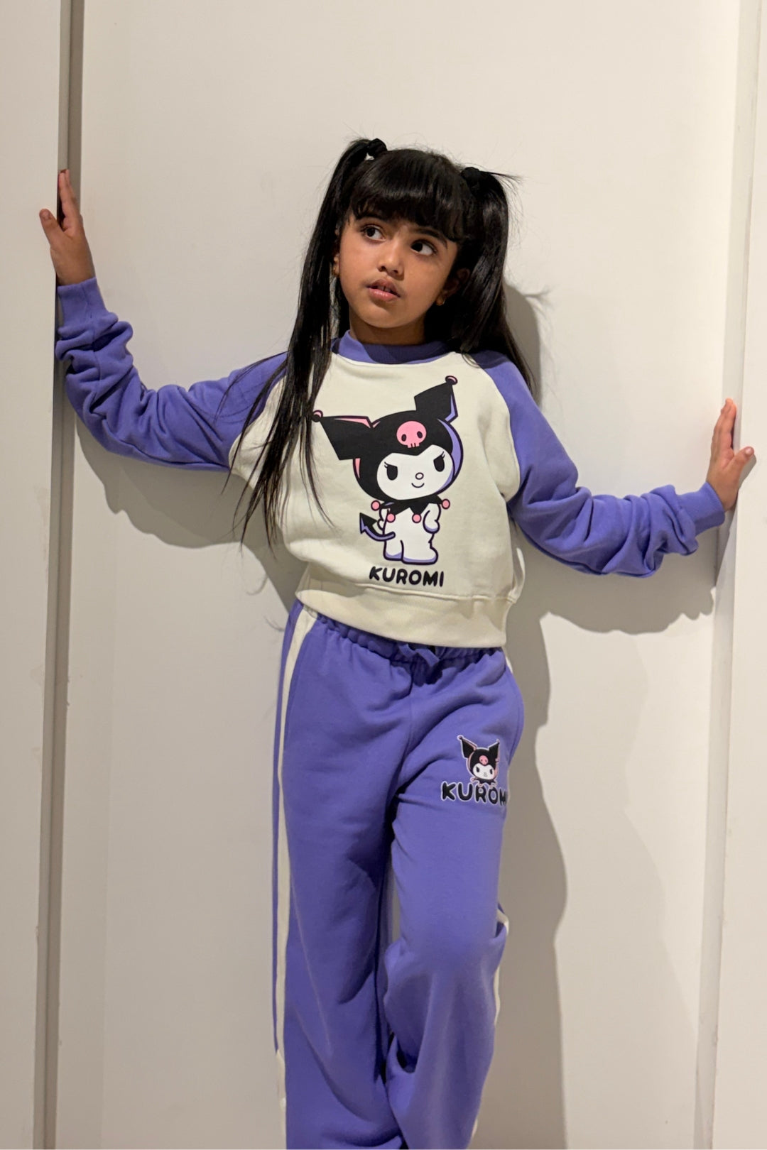 kuromi warm co-ord set for girls