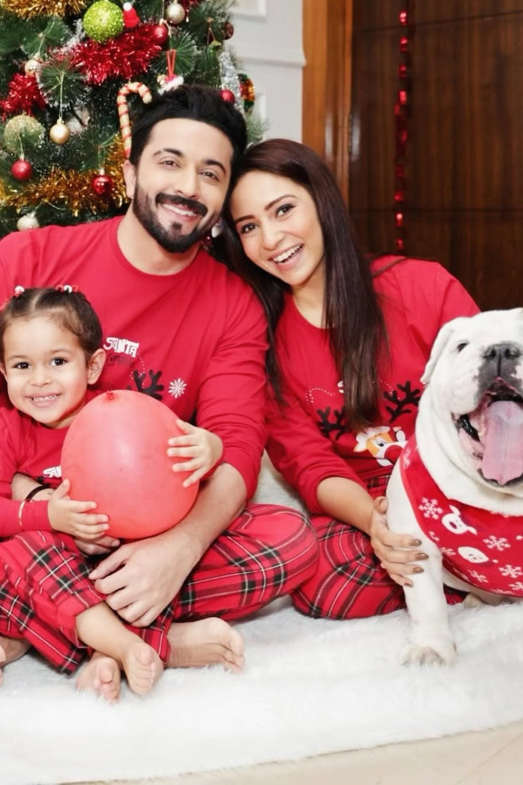 Red Nose Reindeer Pajama Set for Family