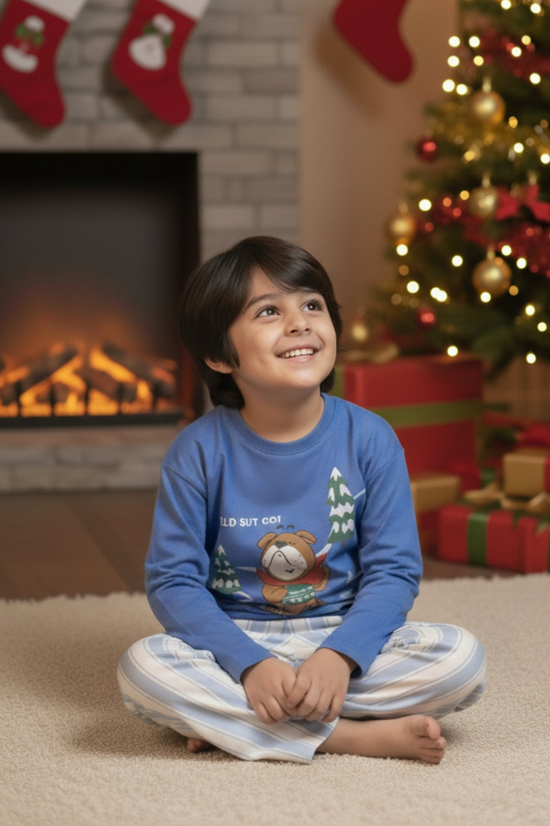 Puppy Sleigh Pajama Set