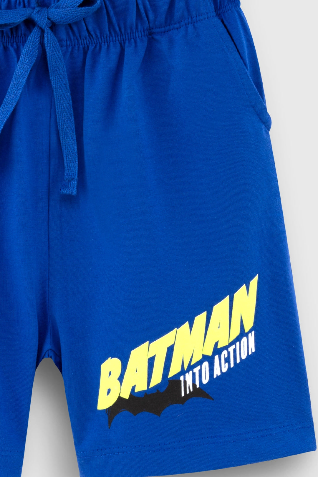 Dazzling Blue Batman Shorts Set