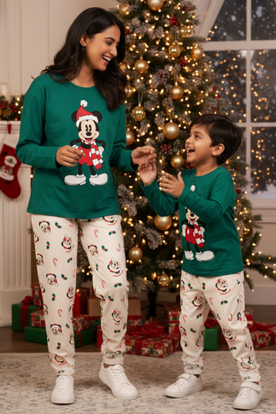 Merry Mickey Mouse Pajama Set For Family