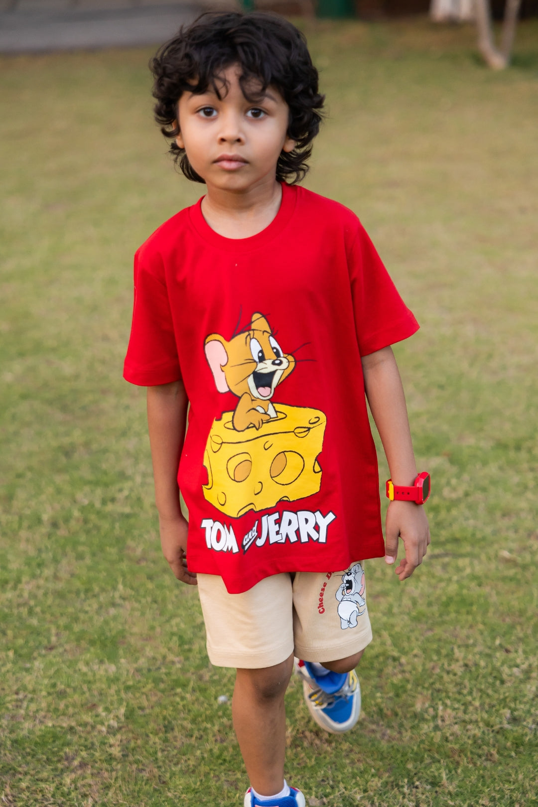 tom and jerry casual co-ord set for boys