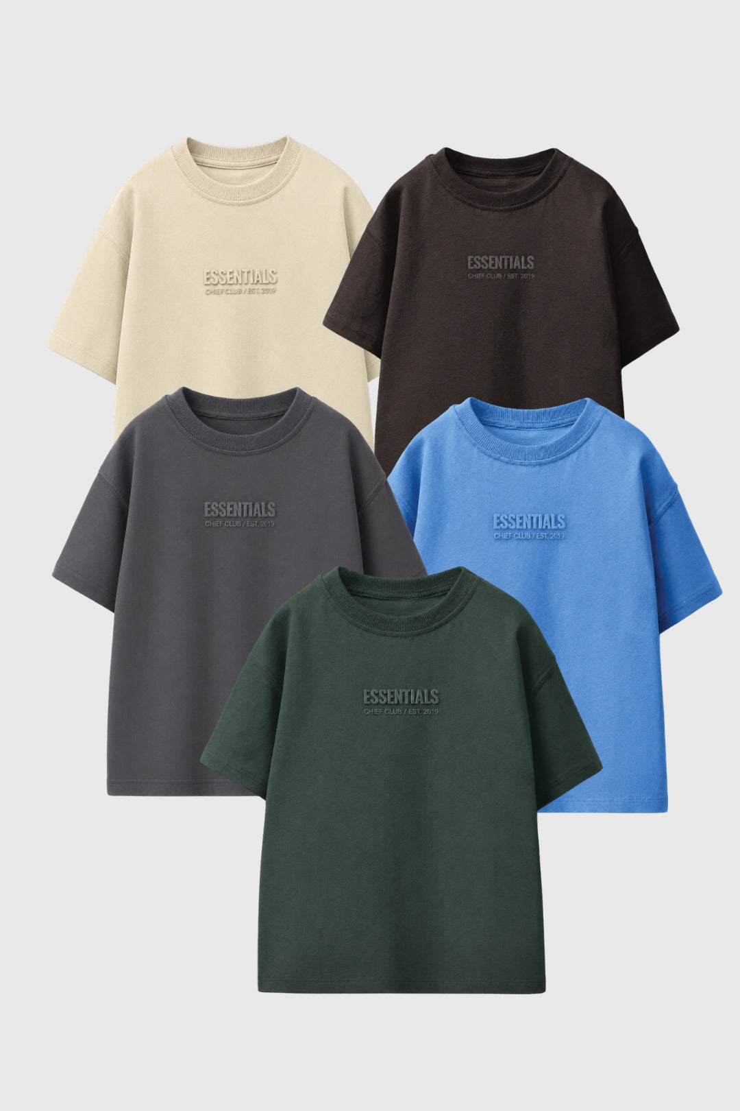 Chief Essentials T-Shirts Pack of 5
