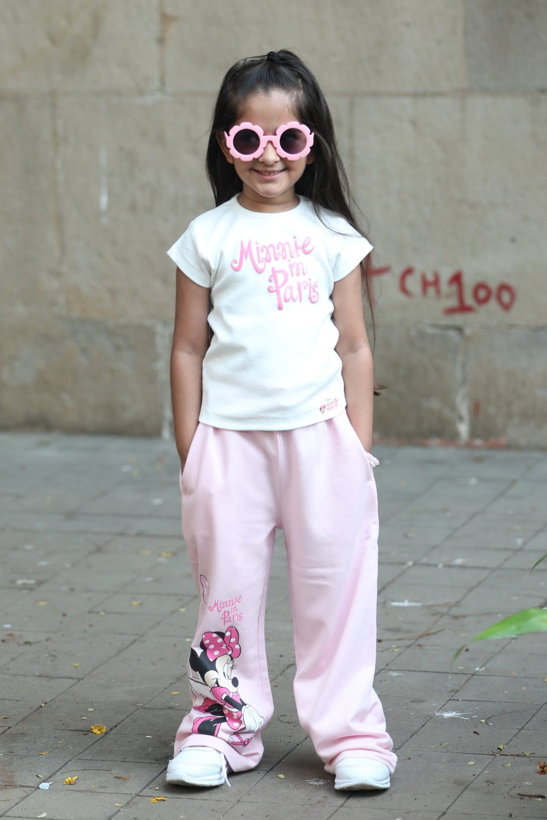 disney minnie mouse sporty jogger set for girls